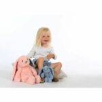 Peluche coniglietto alla moda - GIPSY TOYS - Rosa, 28 cm - immagine 4