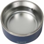 Ciotola - M PETS - ESKIMO - Doppia parete 1,25 L - Nera - Acciaio inossidabile, antiscivolo, inodore, antiruggine, lavabile - immagine 3