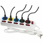 Multipresa - GAO - 5 prese - Con interruttori, 16A, 230V - immagine 3