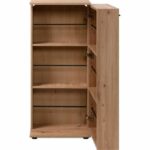 Scarpiera Satos - Rovere Artisan - 100 x 110 x 34 cm - Capacità 12 paia - immagine 2