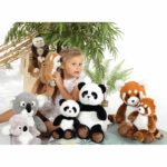 Peluche Panda Rosso - GIPSY TOYS - Foresta Verde, 20 cm - immagine 3