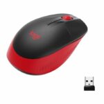 LOGITECH - Mouse wireless rosso M190