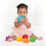 palline sensoriali - INFANTINO - Giocattolo per bebè - Colore blu - Plastica morbida - immagine 3