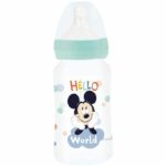 Biberon - Disney Baby - Mickey - 240 ml - Senza BPA - Tettarella in silicone a 3 posizioni