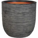 Capi Jardiniere Nature Rib 43 x 41 cm antracite KOFZ933 424243