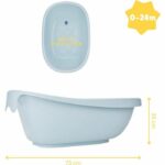 La vasca da bagno Badabulle per balena, prodotta in Europa, può contenere un'amaca o una sedia da bagno, nascita a 24 mesi - immagine 6