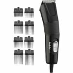 BABYLISS E756E - Tagliacapelli elettrico con filo - Lame XL 45 mm - 9 altezze di taglio - Pulizia rapida - Nero - immagine 2