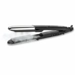 BaByliss ST496E - BaByliss Steam shine piastra per capelli a vapore - 5 temperature fino a 230°C - Funzione ionica - Piastre in ceramica da 39 mm