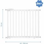 Badabulle Deco Pop bianco barriera di sicurezza allungabile di fissaggio a pressione e viti (63,5 - 106 cm) - immagine 4