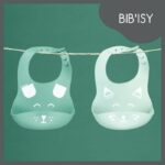 Babymoov Set 2 bavaglini BIB'ISY in silicone, con tasca frontale - immagine 2