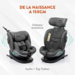 Seggiolino auto - BABYAUTO - XPERTA GREY DOBBY - Dalla nascita a 12 anni - 0-36 kg - I-Size - ISOFIX - Girevole a 360° - ECE R129 - immagine 2