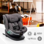 Seggiolino auto - BABYAUTO - XPERTA GREY DOBBY - Dalla nascita a 12 anni - 0-36 kg - I-Size - ISOFIX - Girevole a 360° - ECE R129 - immagine 5