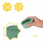 Badabulle Set di 7 tazze impilabili numerate - Giocattoli da bagno in morbido silicone - immagine 5