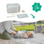 Borsa fasciatoio Badabulle Bowling - Grande capacità 20 litri - Piano fasciatoio e attacchi per passeggino inclusi, Grigio - immagine 6