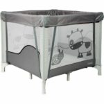 BAMBISOL - Box/culla pieghevole per bambini 90x90 cm con 2 livelli per dormire - Borsa per il trasporto, area giochi - immagine 4