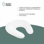 BABYMOOV B.LOVE Cuscino premaman e allattamento, certificato oeko-Tex e biologico, grigio minerale - immagine 3