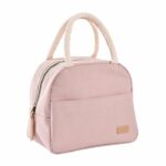 Borsa termica per il pranzo rosa cipria - immagine 2