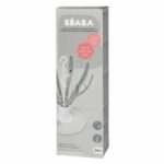 BEABA Biberon pieghevole a goccia Fiore grigio - immagine 4