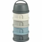 Beaba, Box dosser, 4 compartimenti, grigio minerale / blu