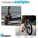 Scooter e bicicletta anti -fusione - Beepper - Cavo da 60 cm - Codice a 4 -digit - blu - immagine 4