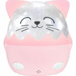 Luce notturna musicale senza fili - BIGBEN - Gatto - Proiezione a 360°, 13 film, 8 melodie, Telecomando, Batteria USB-C