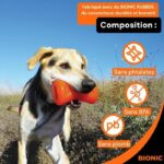 Giocattolo per cani - BIONIC - Osso - Taglia Media 12 cm - Gomma ultraresistente - senza piombo, BPA e ftalati - immagine 3