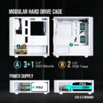 Case per PC senza alimentatore - BITFENIX Nova Mesh SE M-ATX ARGB (Nero) - Mini tower - Formato Micro-ATX - immagine 5