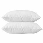 BLANREVE Set di 2 cuscini in cotone - 60 x 60 cm - Bianco - immagine 2