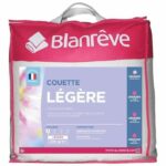 Piumino in microfibra leggero BLANREVE - 140 x 200 cm - Bianco