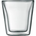 Set 2 bicchieri - BODUM - Canteen - Doppia parete - 0,1 l - Trasparente - immagine 2