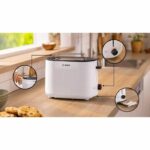 Tostapane - BOSCH - TAT2M121 MyMoment - Bianco - 2 fette - centratura automatica del pane - funzioni di scongelamento e riscaldamento - immagine 2