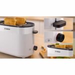 Tostapane - BOSCH - TAT2M121 MyMoment - Bianco - 2 fette - centratura automatica del pane - funzioni di scongelamento e riscaldamento - immagine 4