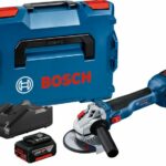 Smerigliatrice angolare BOSCH PROFESSIONAL GWS 18V-10 + 2 batterie 4,0Ah + GAL 18V-40 + L-BOXX