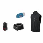 Giacca riscaldata Bosch Professional GHV 12+18V XA taglia L, con batteria 12V - 06188000G6