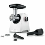 Tritacarne - BOSCH - MFWS420W Serie 4 - Bianco - 500 W - motore bloccato 1900 W - 2,5 kg/min - 2 velocità - 2 griglie di macinazione