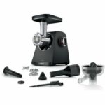 Tritacarne Serie 4 - BOSCH - MFWS430B - 3 griglie di macinazione - Retromarcia - Nero