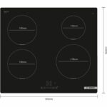 Piano cottura a induzione - BOSCH SER4 - 4 fuochi - 4600 W - 59,2 x 52,2 cm - PUE611BB5H - Nero - immagine 4