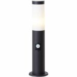 BRILLIANT - DODY Paletto da esterno - sensore incluso - colore nero - metallo/plastica E27 LED 1x10W