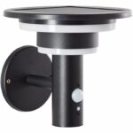 Applique da esterno - BRILLIANT - GARVINA - LED e solare - Rilevatore di movimento - Acciaio inossidabile e plastica - 4 W - Nero - immagine 2