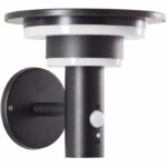 Applique da esterno - BRILLIANT - GARVINA - LED e solare - Rilevatore di movimento - Acciaio inossidabile e plastica - 4 W - Nero - immagine 4