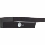 Applique da esterno - BRILLIANT - BARKER - LED e solare - Rilevatore di movimento - Plastica - 4 W - Nero - immagine 3