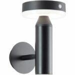 Applique da esterno - BRILLIANT - MAGUA - LED e solare - Metallo e plastica - 3,7 W - Nero