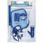 Manutenzione piscina - BSI - Kit 6 pezzi - Aspirapolvere di fondo - Manico 1,5 m - Spugna - Galleggiante - Termometro - Retino