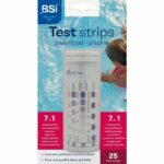 Strisce reattive - BSI - Misura la qualità dell'acqua - Strisce reattive - Piscina e spa - 7 in 1 - 25 strisce