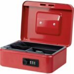 Portamonete - BURG WACHTER - Money Code 5020 Rosso - Apertura a codice, acciaio rosso