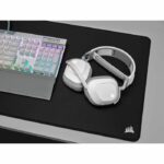 Casco da gioco - Corsair HS80 Wireless - bianco - microfono omnidirezionale - immagine 4