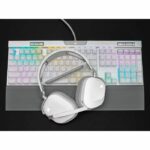 Casco da gioco - Corsair HS80 Wireless - bianco - microfono omnidirezionale - immagine 5