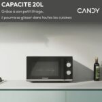Microwlewer Lay Free Candy CMW20TNMB - Nero - 20L - 700W - VASSORE 24,5 CM - immagine 2