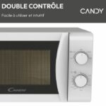 CMW20SMW Microonde Mono CANDY Idea - 20 L - MO: 700 W - UI meccanico - 5 livelli di potenza - Bianco - immagine 5