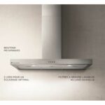 Cappa decorativa in acciaio inox CONTINENTAL EDISON CEHD9058S - 90 cm - immagine 2